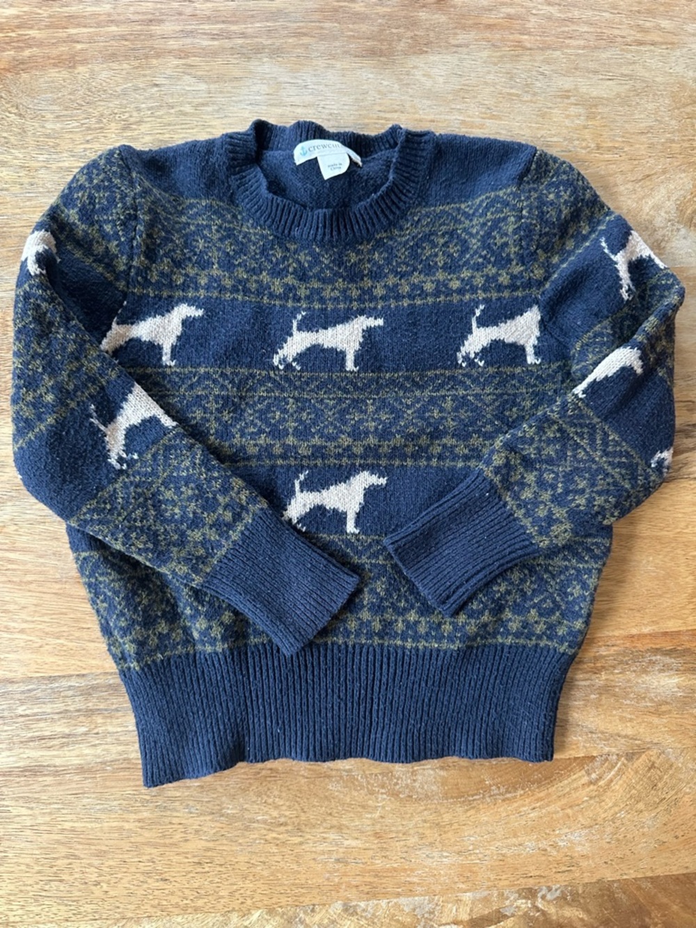 J Crew - knit Dog Sweater, XXS (2-3 yrs)